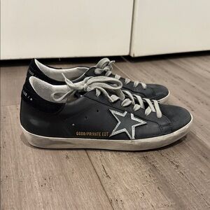 Black and White Golden Goose Sneakers